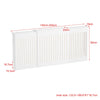 Radiator Cover Vertical Slat Modern Stylish MDF Wood White Black Cabinet Shelf
