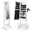 Full Length Tilting Mirror Jewellery Cabinet with Storage & LED Lights, Beautify