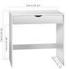 White Wooden Dressing Table Vanity Computer Desk Bedroom Furniture Office
