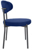 2 Velvet Dining Chairs Velvet Seat Chairs Plush velvet seat and backrest