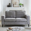 Soho Fabric 2 Seater Sofa In Grey