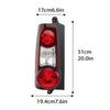 Rear Tail Light Lamp Drivers Side Right for Partner Mk2 Van 12-19 2-Door