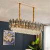60cm Gold Plated Modern Crystal Chandeliers Lighting Pendant Ceiling Lamp 3Color