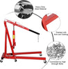 2 Ton Hydraulic Folding Engine Crane Hoist Lift Stand Lifting Garage Workshop UK