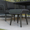 8 Seater Black Garden Corner Sofa Set with Rope Effect with Matching Dini FTR211