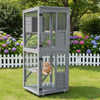 PawHaven Outdoor Catio Small Wooden Cat Enclosure Cat House Outdoor Cat Playpen