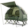 2-Person Camping Tent Cot 5-in-1 Folding Camping Bed Tent Sleeping Bags