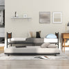3FT Retro Single Bed Mattress Foundation Metal Trundle Bed w/Wheels