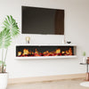 Electric Fireplace Panoramic Media Fire 40-72in Wall Insert LED Fireplace Heater