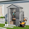 4ft X 3ft Plastic Outdoor Garden Storage Shed Bin Shed Lockable Bike Tools House