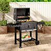 Garden Barbecue Smoker Burner Charcoal Grill Thermometer Outdoor Cooking Section