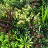 Artificial Green Living Wall Hedge Plant Panels Combo of 4x 50cmx50cm - CARNIVAL