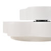 White Flower Shaped Coffee Table with 360° Rotating Top Living Room Furniture