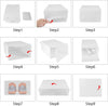24Pcs Shoe Box Clear Storage Case Foldable Sneaker Container Organizer Stackable