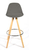 Bar Stools Kitchen Breakfast Chairs Dining Modern Wooden Velvet | Set of 2
