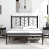 Double Size Heavy-Duty Metal Frame Modern Bed Frame w/Under-bed Storage