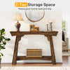 105cm Console Table, 2-Tier Farmhouse Wood Entryway Sofa Table for Living Room
