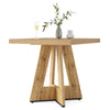 Square Dining Table for 4, 80 x 80 x 75cm Small Kitchen Table with Pedestal Base