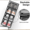 12 x Stackable Foldable Boxes Trainers Organiser Clear Plastic Shoe Storage Box