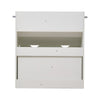 Kids Bookshelf Toy Organiser with Storage Drawer Mobile Children Bookcase White