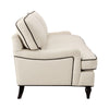 Dusk Hampshire Cream Linen & Black 3 Seater Sofa RRP £999