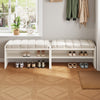 Home shoe changing stool, cushioned shoe rack, living room, bedroom, corridor
