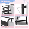 Bookshelf Bookcase with 9 Storage Compartme for Children's Reading Room Black