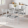 5 Piece Dining Table Set for 4 Peopel Modern Dining Room Table Set for Kitchen