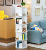5 Tier 360° Rotary Bookshelf Display Floor Standing Bookcase Storage Rack Study