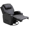 Faux Leather Electric 8-Point Vibration Massage Recliner Sofa Chair with Remote