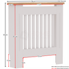 Arlington Radiator Cover White Traditional Modern Cabinet Wood Grill Furniture