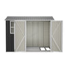Garden Shed With Window Doors Outdoor Steel Apex Roof Tool Foundation