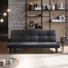3 Seater Folding Sofa Bed Upholstered Couch Futon Settee Love Seat Plastic Legs