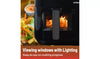 Cookworks 9L Dual Air Fryer Black Smart Finish 2 Basket 2600W Digital