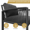 Garden Furniture Set Outdoor 8 Seater Corner Sofa with Glass Dining Table, Grey