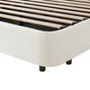 6FT Bouclé Super King Bed with Hydraulic Storage, USB Charging & Reading Lights