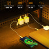 Computer Desk Home Office Gaming Desk Monitor Stand Power Outlets LED Lights