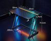 ODK Desk with LED Lights & Power Outlet Gaming Table with Cup Holder 80cm
