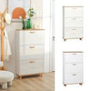 Slim Shoe Storage Cabinet with 3 Drawers and Adjustable Shelves for Hallway