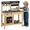 Mud Kitchen for Kids Outdoor Wooden Pretend Play Kitchen with Stoves