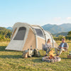 Inflatable Camping Tent w/ Air Pump, 2-3 Person Blow Up Tent, Khaki