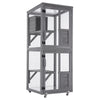 PawHaven Outdoor Catio Small Wooden Cat Enclosure Cat House Outdoor Cat Playpen
