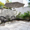 Wall Mounted Cantilever Umbrella Garden Patio Tilting Sunshade Parasols