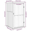 Garden Tool Shed Outdoor Storage House Cabinet Anthracite Galvanised Steel