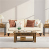 Rustic Wooden Coffee Table with Storage Lift Up Top Coffee Table for Living Room