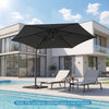 Large Offset Hanging Umbrella w/ 360° Rotation