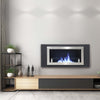 Bio Ethanol Fireplace Recessed Wall Mounted Stainless Steel Glass Biofire Heater