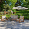 Alfresia Exclusive & Premium Indoor / Outdoor 3 Piece Polywood Lounge Dining Set