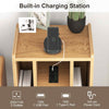 Record Player Stand Vinyl Record Storage Turntable Stand-Natural