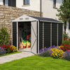 3-10FT Galvanised Garden Storage Shed Outdoor Apex /Pent Roof Log Tool House Box